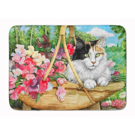 Carolines Treasures Cat in Basket Machine Washable Memory Foam Mat CDCO0178RUG